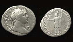 Trajan, Denarius, Roma reverse